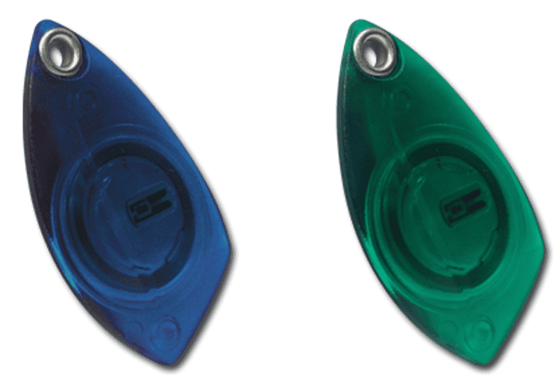 Chaveiro de Proximidade Keyfob Blue & Green